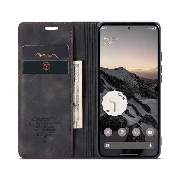 CASEME Google Pixel 9 Pro / Pixel 9 Kotelo Teline Puhelinkotelo Black
