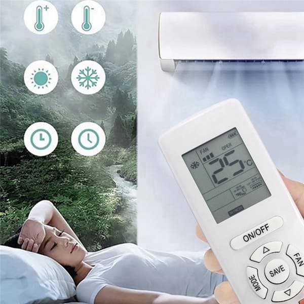 Fjärrkontroll Ersättning för YAPOF15 för Gree Air Conditioner Vit