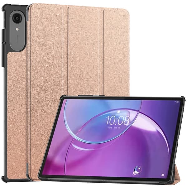 Til Lenovo Idea Tab Pro Gen 2 13" Deksel med Stativ Støtsikker - Rose Gold Pink gold