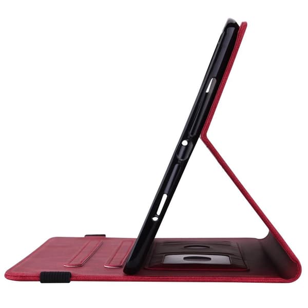 Apple iPad 10.9 2022 Sammenleggbart Veske Kortholder Sommerfugl - Rød Red