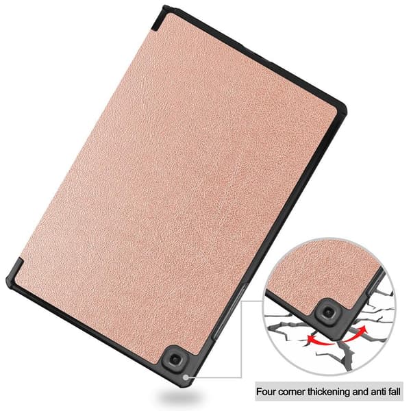 Tri - fold Stand Suojakuori - Samsung Galaxy Tab A7 10.4" Gold