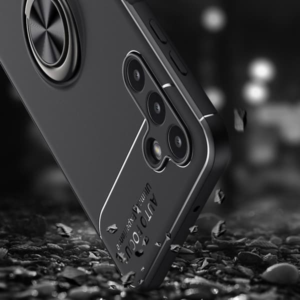 Fingerring Kickstand TPU Taske til Samsung Galaxy A13/A04s 4G Black