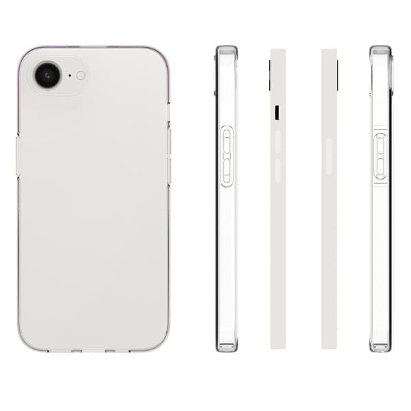 Deksel til iPhone 17e / 16e Støtabsorbert forsterket hjørne termoplastisk polyuretan Transparent