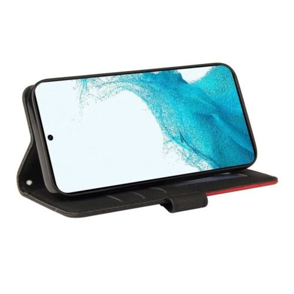 Til Samsung Galaxy S23+ (Plus) KT Series-1 Dobbeltfarve - Sort/Rød Black
