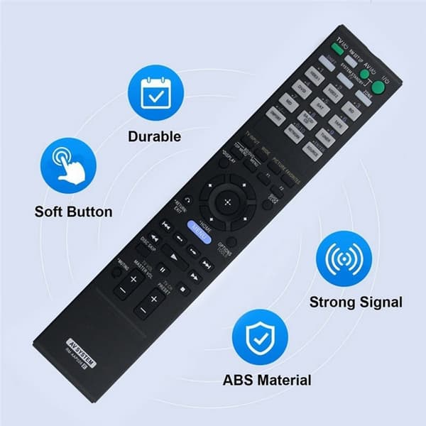 Fjernkontroll erstatning for RM-AAP026 for Sony DVD-forsterker Black