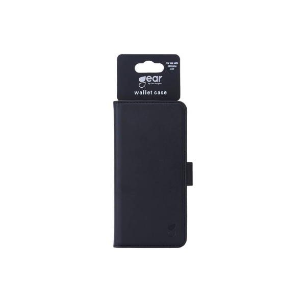 GEAR lompakkokotelo, musta Samsung Galaxy A51:lle Black
