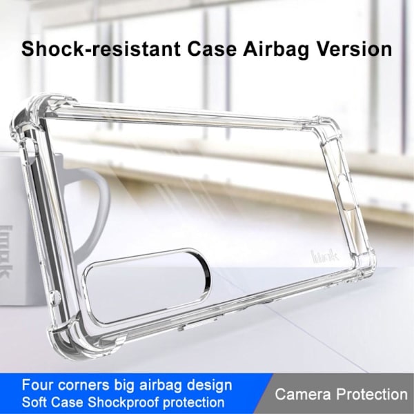 IMAK Four Corners Airbag TPU Skal Sony Xperia 5 IV Transparent