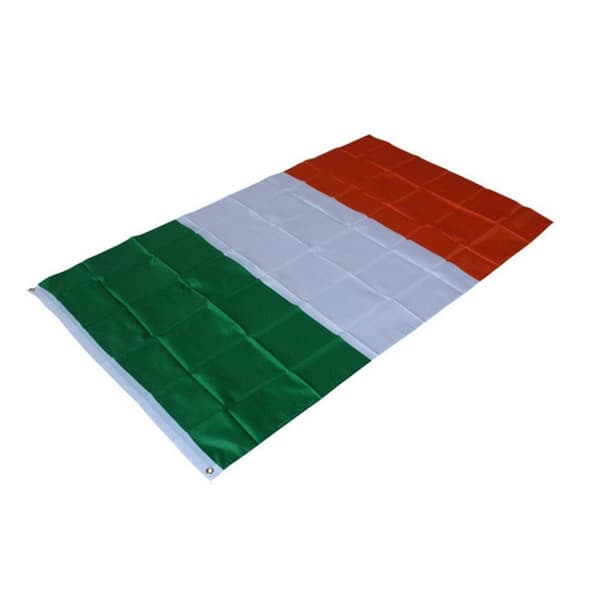 Irland Flagg 90x150 cm banner utendørs innendørs festdekorasjon White