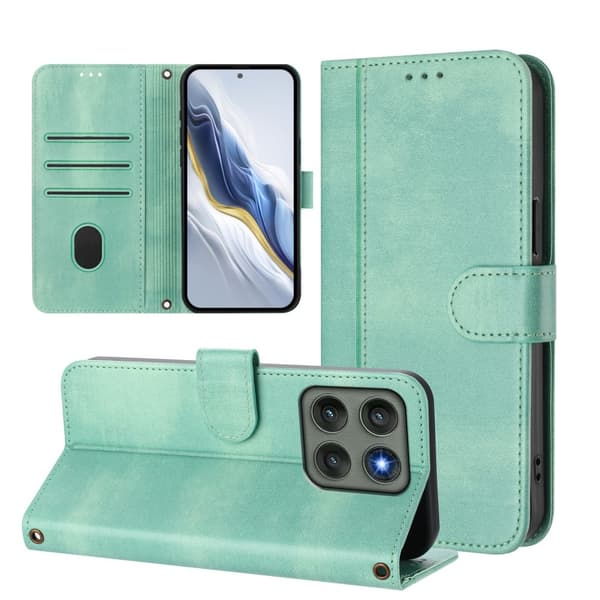 Til Motorola Edge 60 Pro 5G Etui Pung Stand Retrostruktur Turquoise