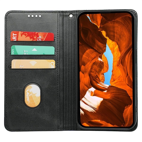 Nothing Phone (3a) -puhelimen kotelo piilotetulla magneettisuljennalla – Musta Black