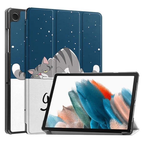 Kolminkertainen telinekotelo Samsung Galaxy Tab A9 8.7" - Cat Multicolor