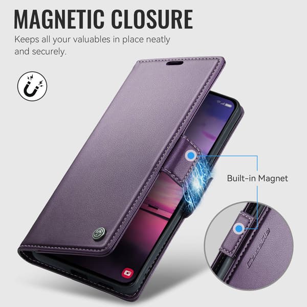 CASEME Til Xiaomi 17T Lommebokdeksel Purple