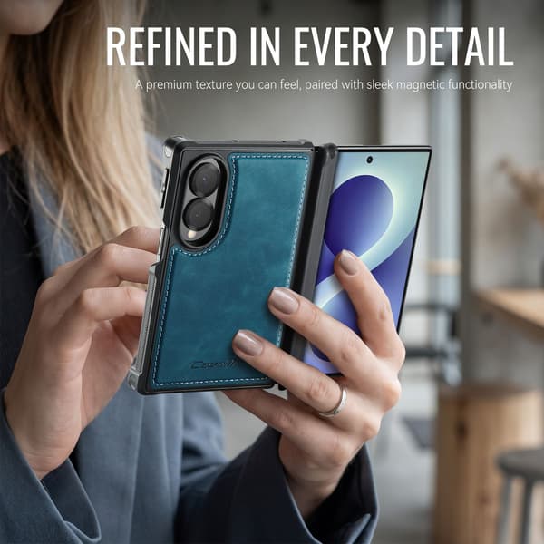 CASEME Magnetiskt plånboksfodral till Samsung Galaxy Z Fold8 Grön