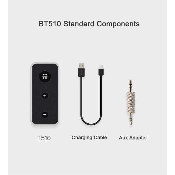 Langaton Bluetooth 5.0 Stereo Audio - musiikkivastaanotin Black
