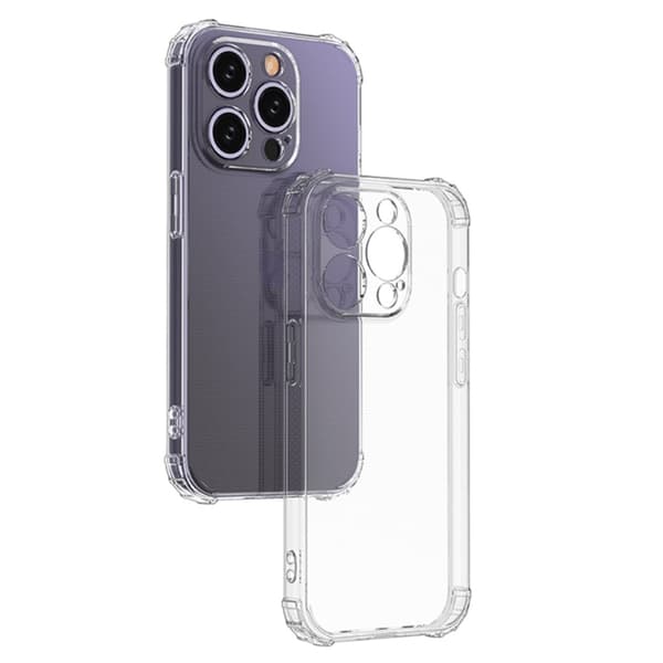iPhone 15 Pro Shell Case - kotelolle TPU - kehys + akryylitakapuhelinkotelo Transparent