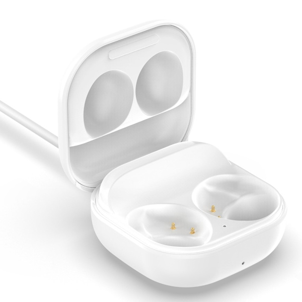 Docka för Samsung Galaxy Buds2 SM-177 Earbuds Laddningsfack Laddningskabel Vit