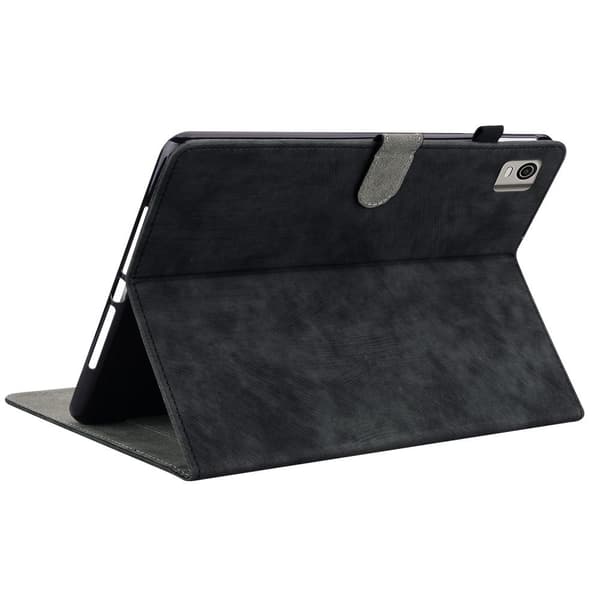 Til Nokia T21 Taske Imprintet Cute Tiger Tablet Cover Kortholder - Sort Black