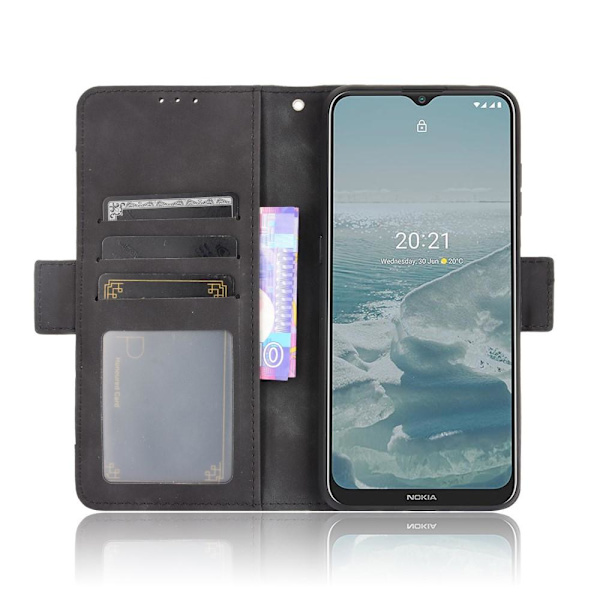 Wallet Stand Flip-telefonetui til Nokia G10/Nokia G20 - Sort Black