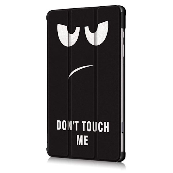 Tri-fold Stativveske for Samsung Galaxy Tab S6 Lite - Dont Touch Me Black