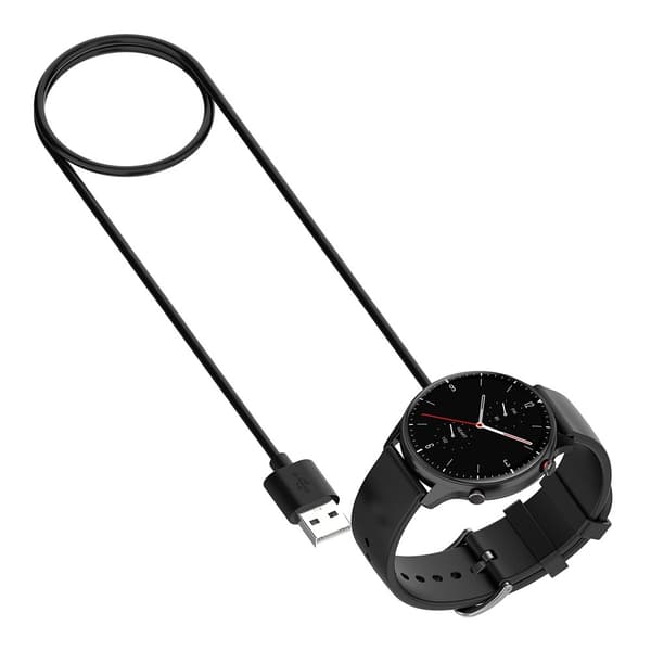 För Huami Amazfit Bip 5 (A2215) Laddare Docka Laddningskabel Svart