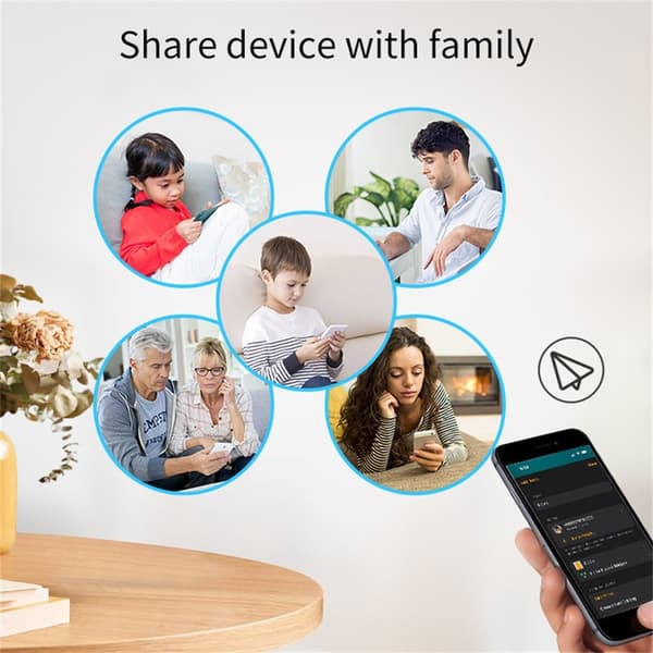 Matter Thread Dörrsensor USB-driven Magnetisk Smart Home Sensor Fönsterlarm Vit