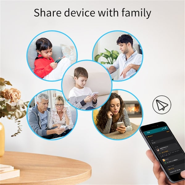 Matter Thread Dørsensor USB-drevet magnetisk Smart Home Sensor Vinduesalarm White