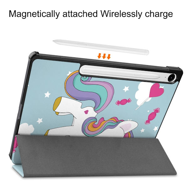 Trifoldet stativ Smart Taske til Samsung Galaxy Tab S10 Lite / S10 FE / S9 FE Multicolor