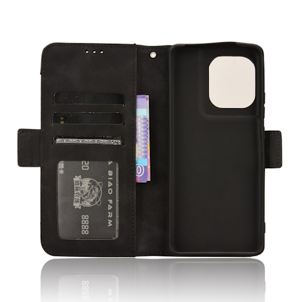 Wallet Stand Phone Case for Motorola Edge 50 / Edge 50 Pro  - Black Black