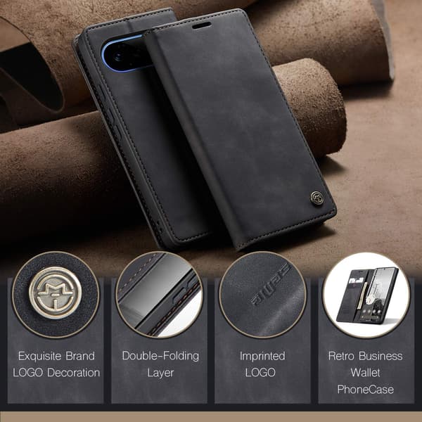 CASEME Pungcover med Stander til Google Pixel 11 Pro XL Black
