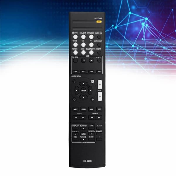 Fjernkontroll Utskiftning for RC-928R for Onkyo AV-receiver Black