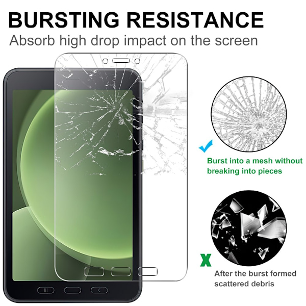 Samsung Galaxy Tab Active5  Karkaistu Lasi Näytönsuoja Transparent