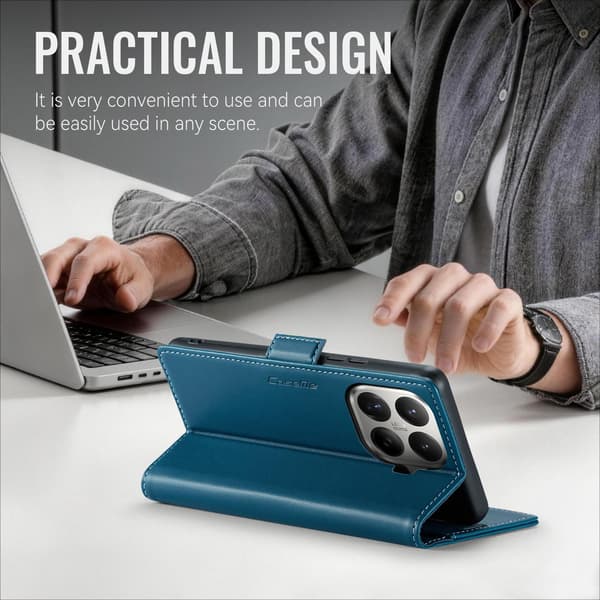CASEME Til Xiaomi 17T Lommebokdeksel Blue