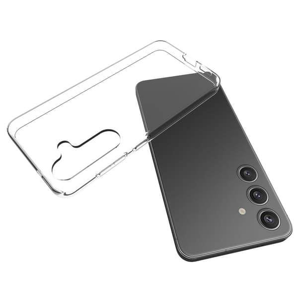 Til Samsung Galaxy S25 Case TPU Cover Bagside Transparent