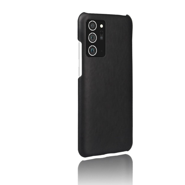 Samsung Galaxy Note 20 KSQ nahkapäällysteinen PC Shell case Black