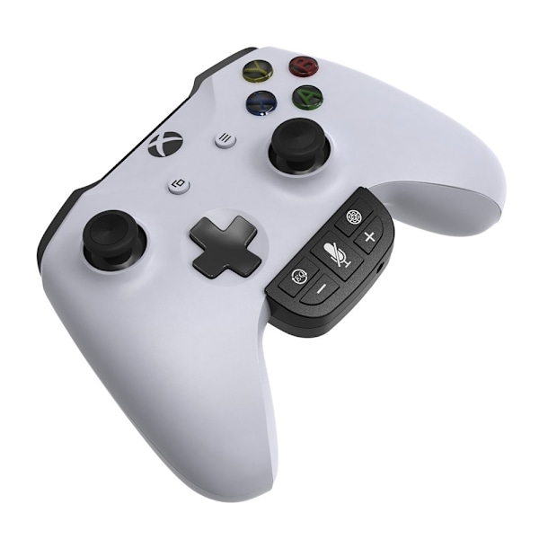 HS-XO221 för Xbox One Controller Audio Enhancer 3,5 mm Stereo Headset Adapter Svart