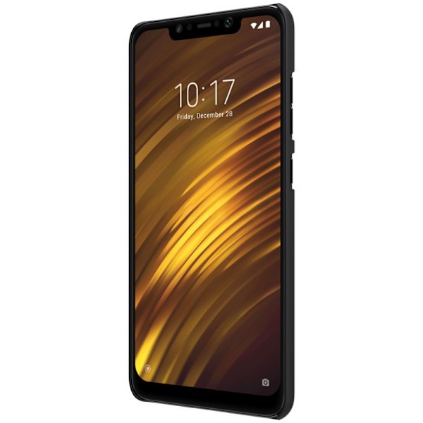 NILLKIN Xiaomi Pocophone F1 Frostat skal hårt - Svart Svart