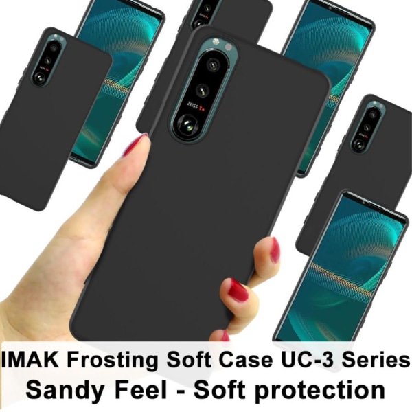 IMAK UC-3 Soft Case Sony Xperia 5 III 5G -puhelimelle Black