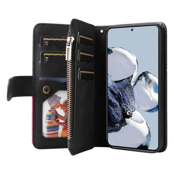 KT multifunktionsserie - 5 til Xiaomi 12T/12T Pro telefonetui Black