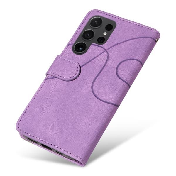Til Samsung Galaxy S24 Ultra KT - serie - 1 dobbeltfarve Purple
