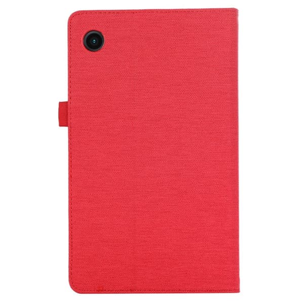 Samsung Galaxy Tab A9 Tabletetui Dækstofstruktur Red