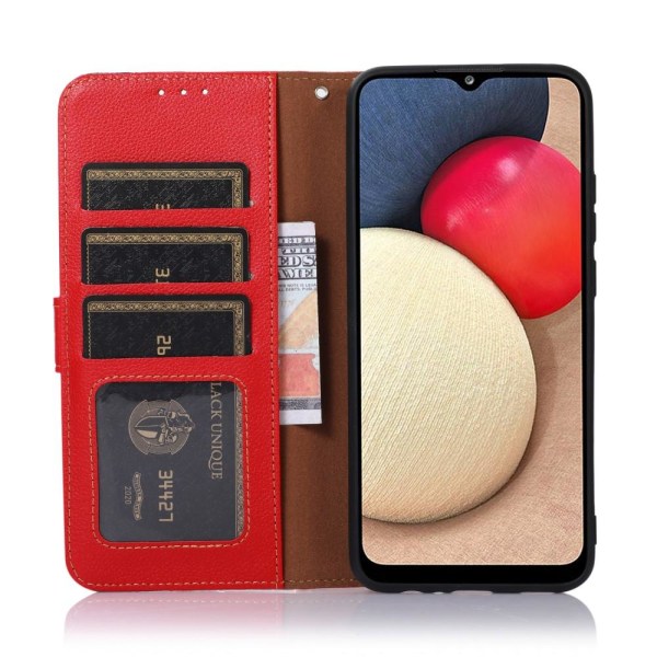 KHAZNEH RFID Block Samsung Galaxy S22+ Plånboksfodral Röd/Svart Röd