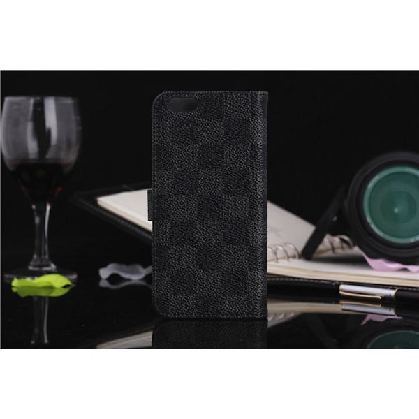 Iphone 8/7 Plus Lommebok-deksel Rutete Grå/Svart Black