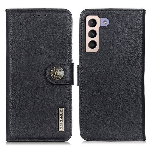 KHAZNEH Vintage tegnebog taske til Samsung Galaxy S23+ (Plus) - Black