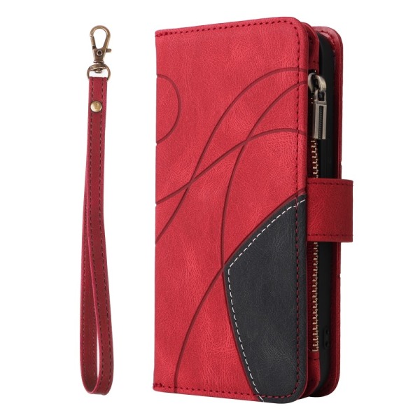 KT Wallet Case til Xiaomi Redmi 13C - Rød-sort Red