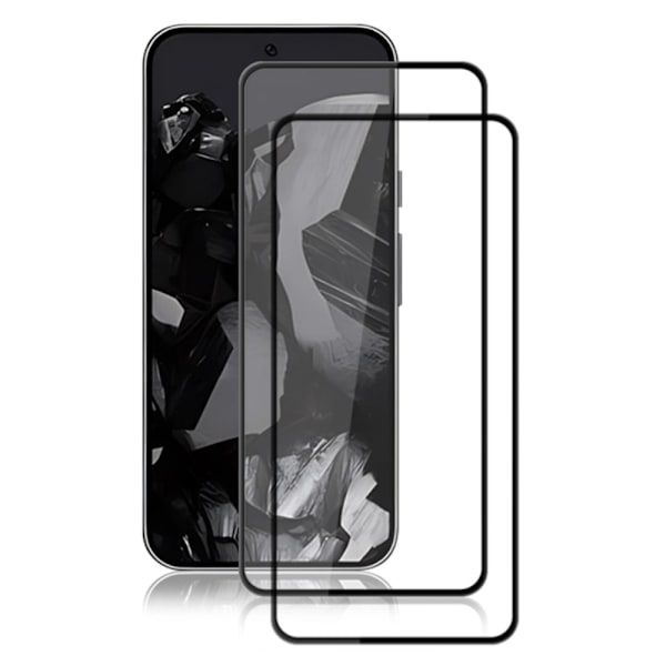 AMORUS till Pixel 9 / 9 Pro Härdat glas skärmskydd 2-Pack Transparent