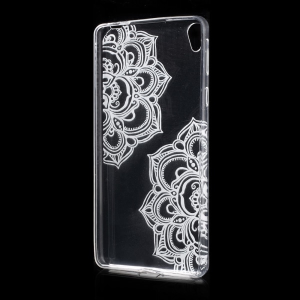 Sony Xperia E5 Slim TPU-kotelo Mandala Flowers Transparent