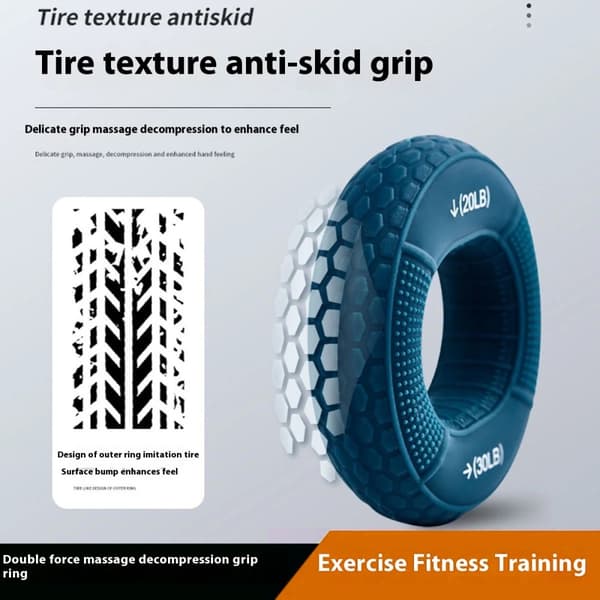 Handgreppsförstärkare Underarm Finger Handled Muskeltränar - 40 - 50lb / Blå Blå