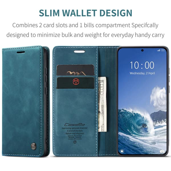 CASEME Plånboksfodral Xiaomi 15T - Blå Blå