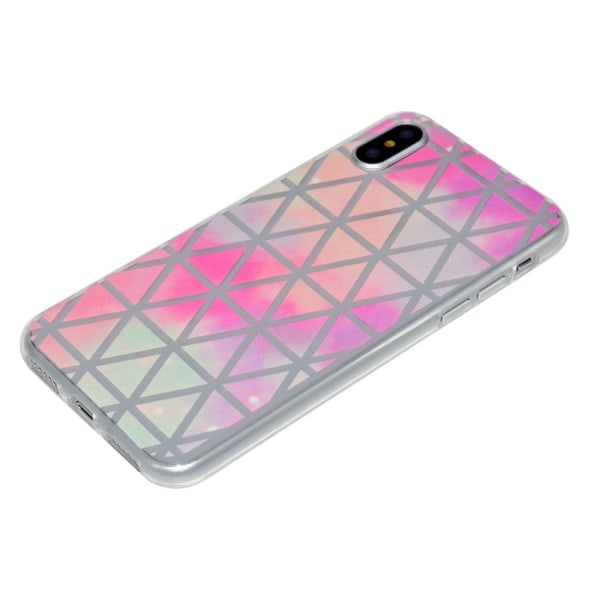 Super Thin Patterned Soft TPU Cell Phone Shell iPhone X/10 5.8 inch - Triangles