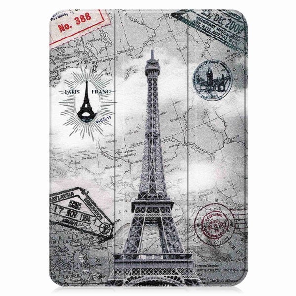 Apple iPad 10.9 2022 Slim fit tri-fold fodral - Map Multicolor